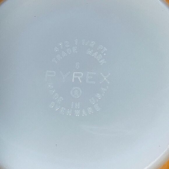 Vintage Pyrex Daisy Sunflower Orange 1.5 Pt Casserole Dish #472-C Daisy Lid - Picture 3 of 13